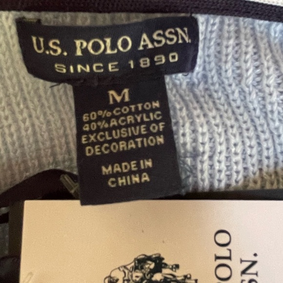 U.S. Polo ASSN. Stripes Sweater Sz M - Picture 6 of 9